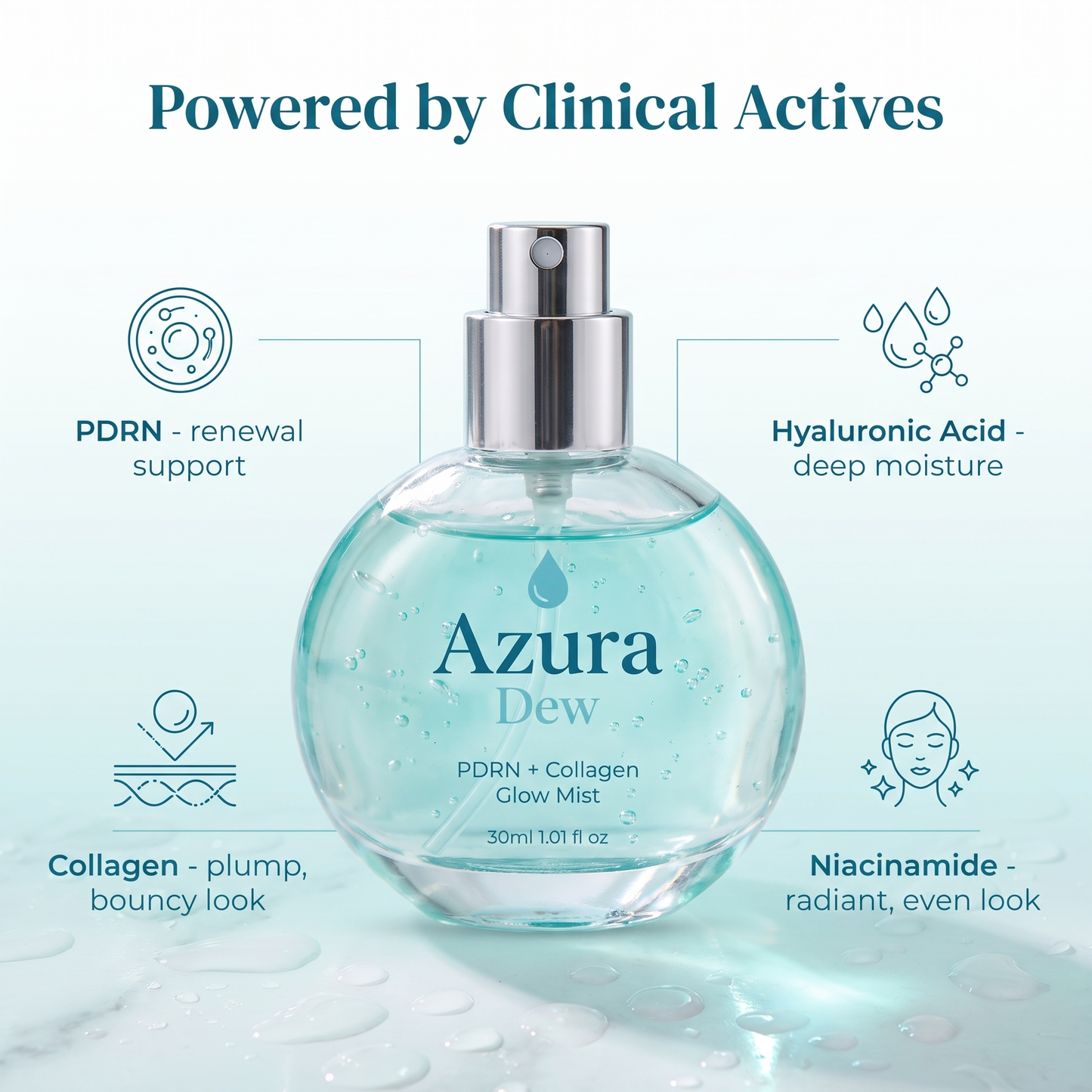 Azura Dew powered by clinical actives
