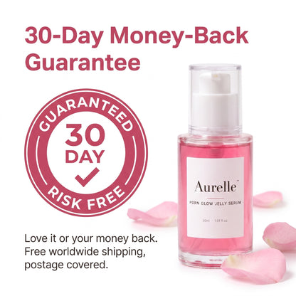 Aurelle 30-day money-back guarantee, free worldwide shipping