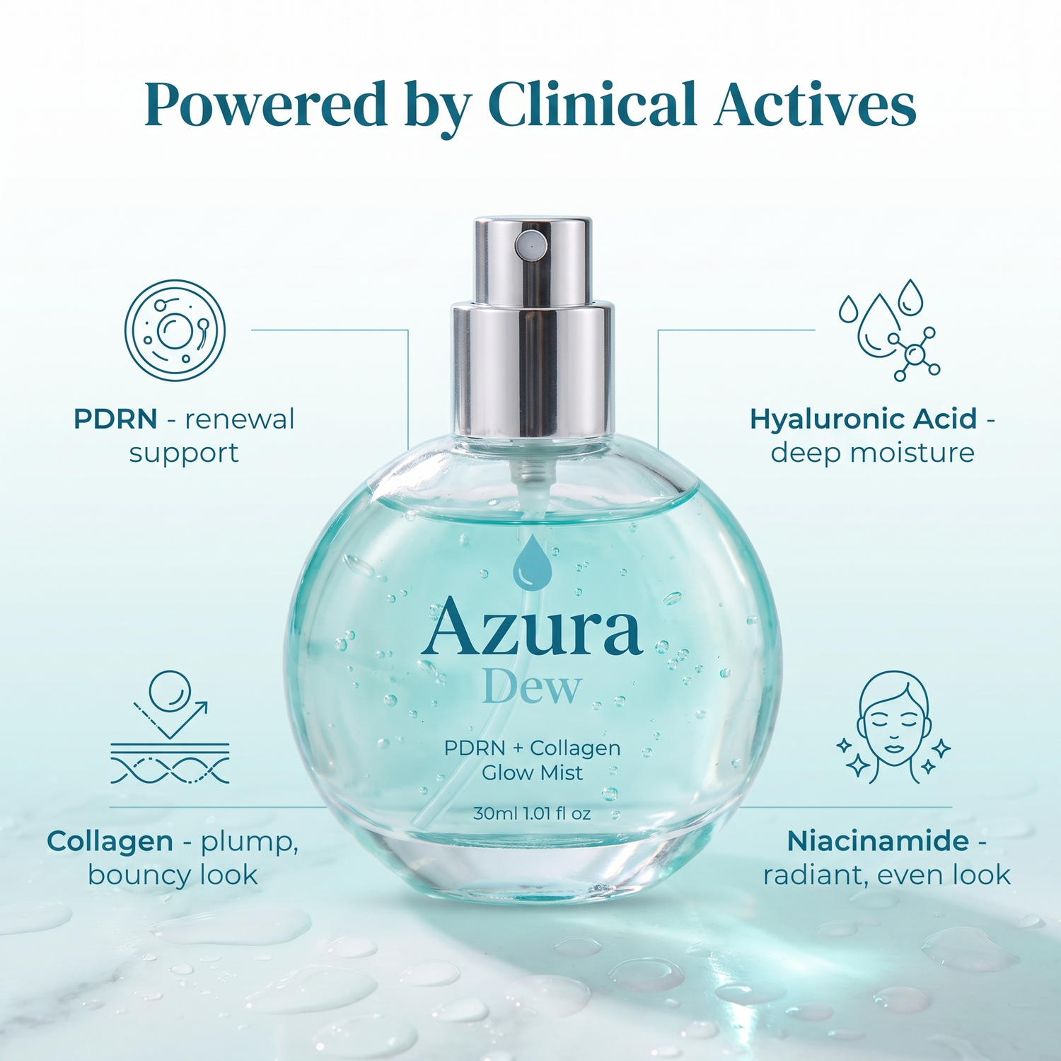 Azura Dew powered by clinical actives