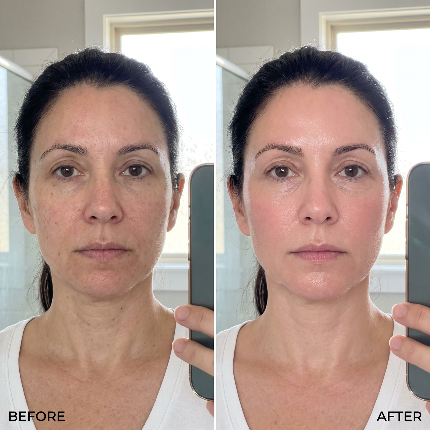 Rosalux before and after skin results