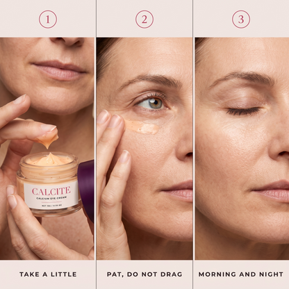 How to use CALCITE: take a little, pat do not drag, morning and night