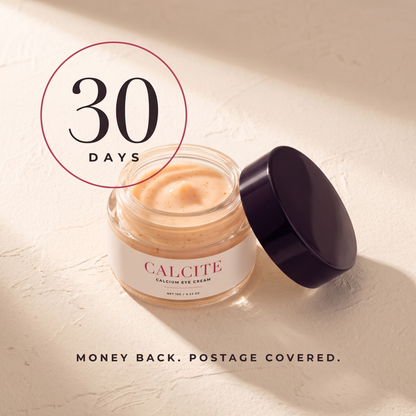 CALCITE 30-day money-back guarantee, postage covered