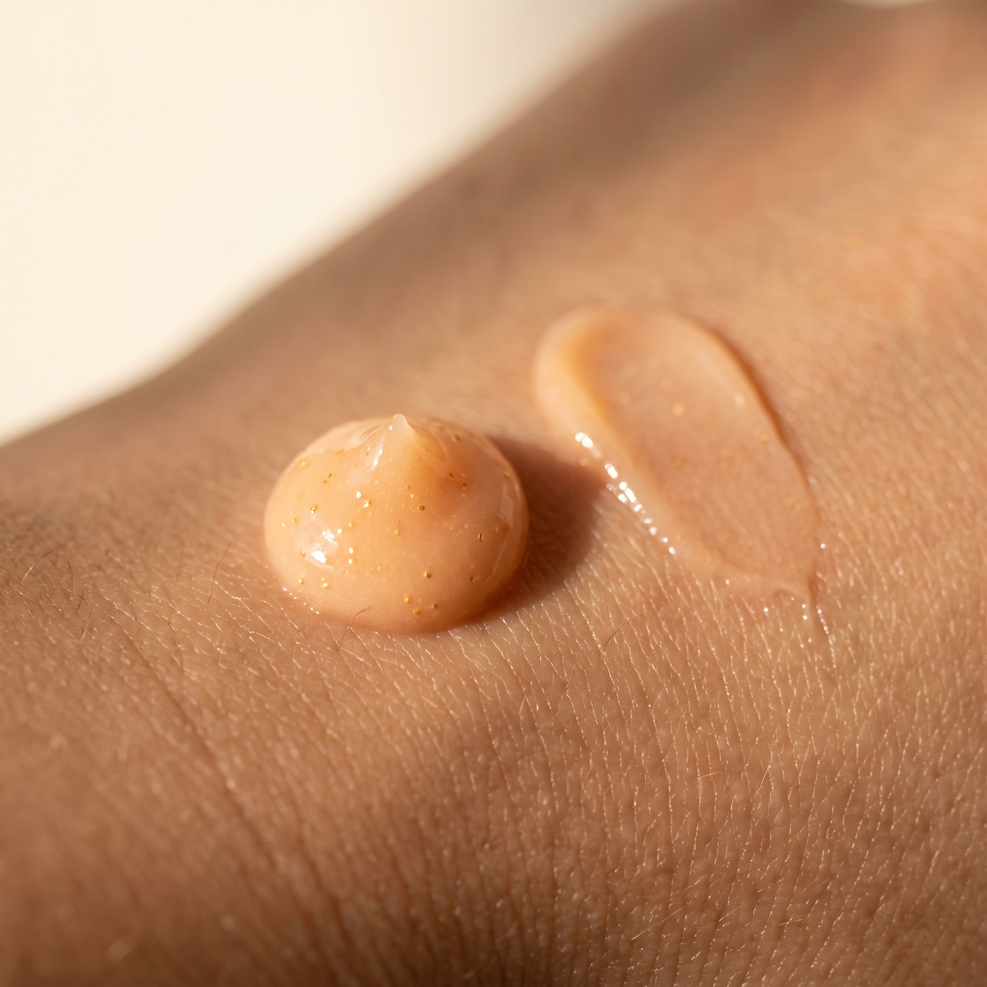 CALCITE cream texture, worked into skin