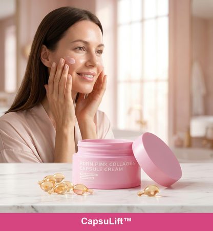 Applying CapsuLift cream
