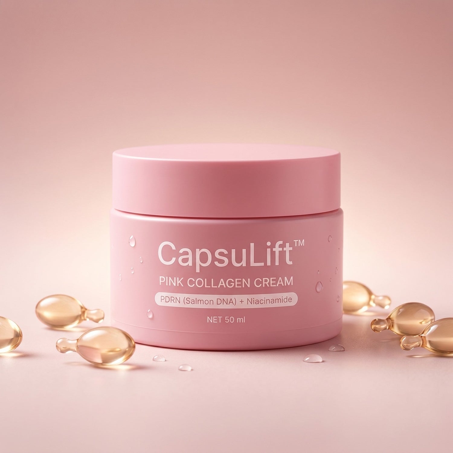 CapsuLift Pink Collagen Cream jar