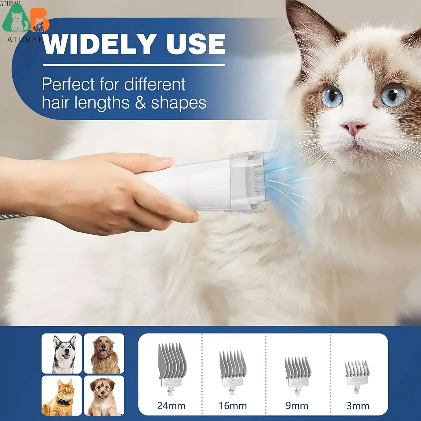 GroomGuru - 7 in 1 Pet Grooming Kit