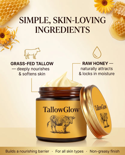 TallowGlow™ Whipped Tallow & Honey Balm