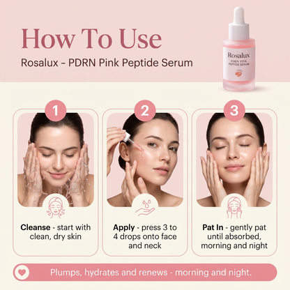 How to use Rosalux PDRN Peptide Serum