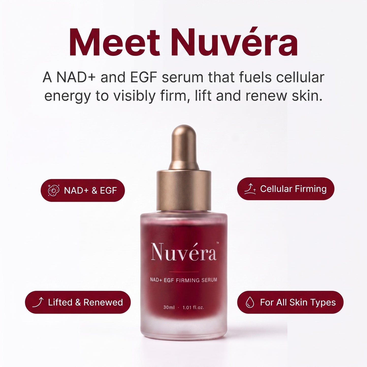 Meet Nuvera NAD+ EGF Firming Serum