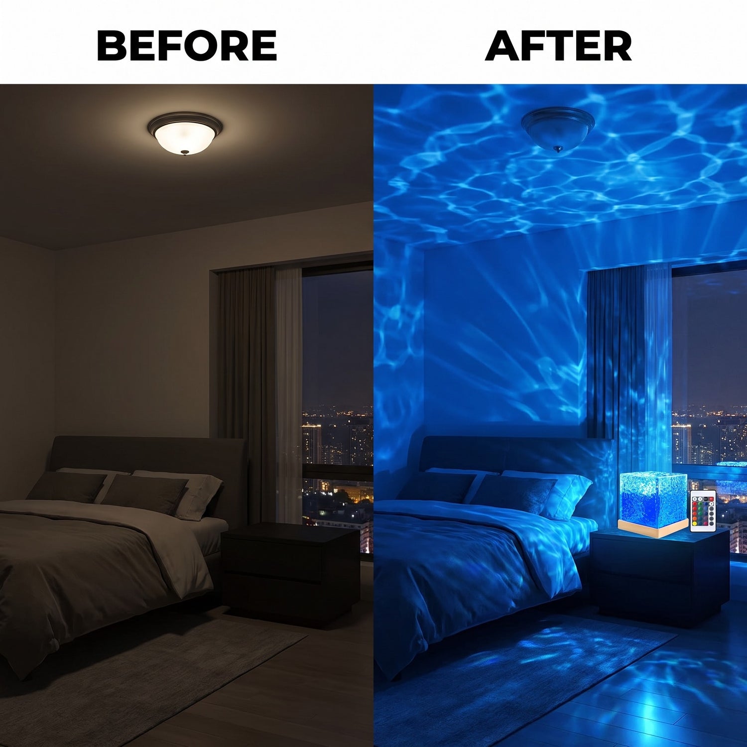 OceanGlow before and after