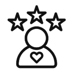 5 star ratings icon