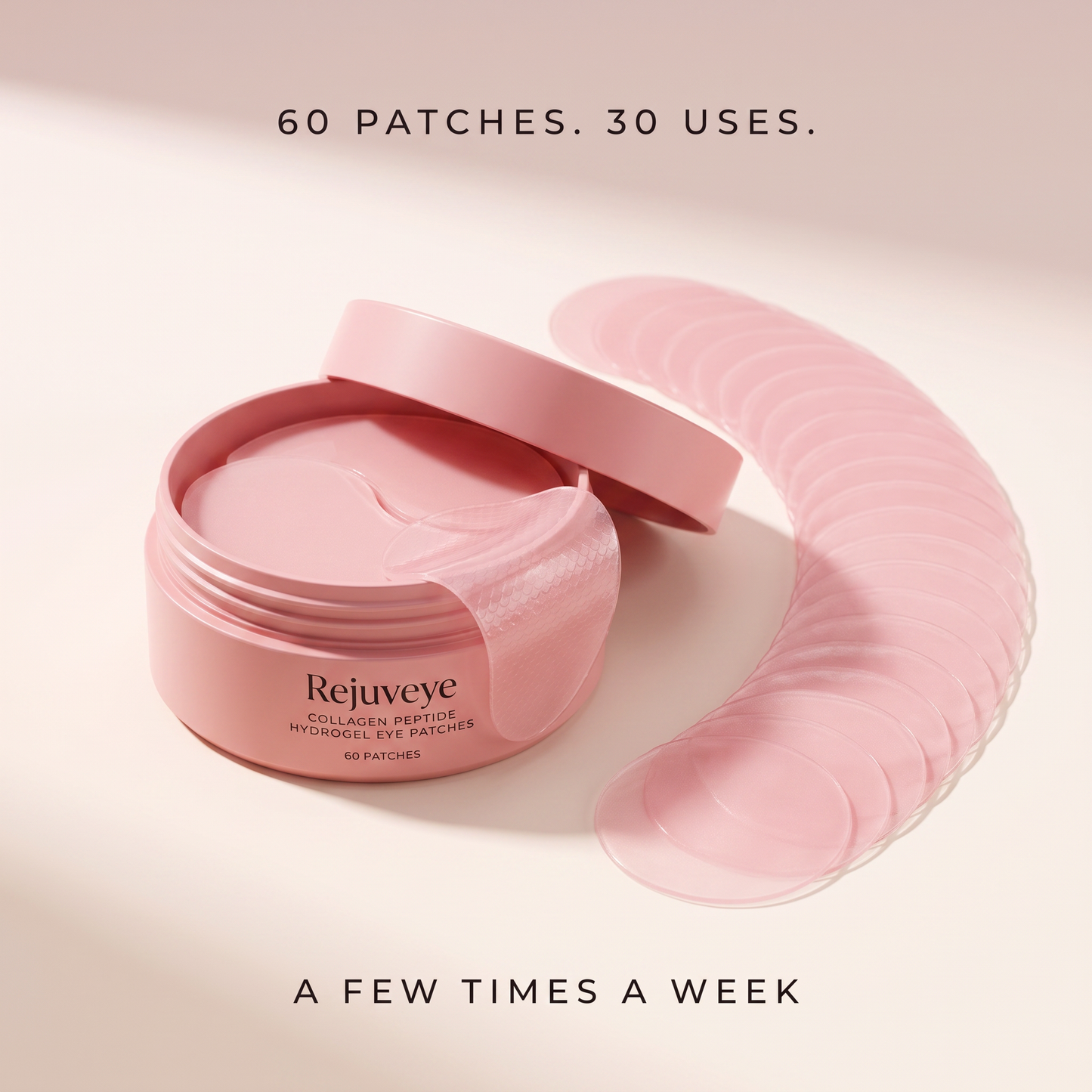 Rejuveye: 60 patches, 30 uses, a few times a week