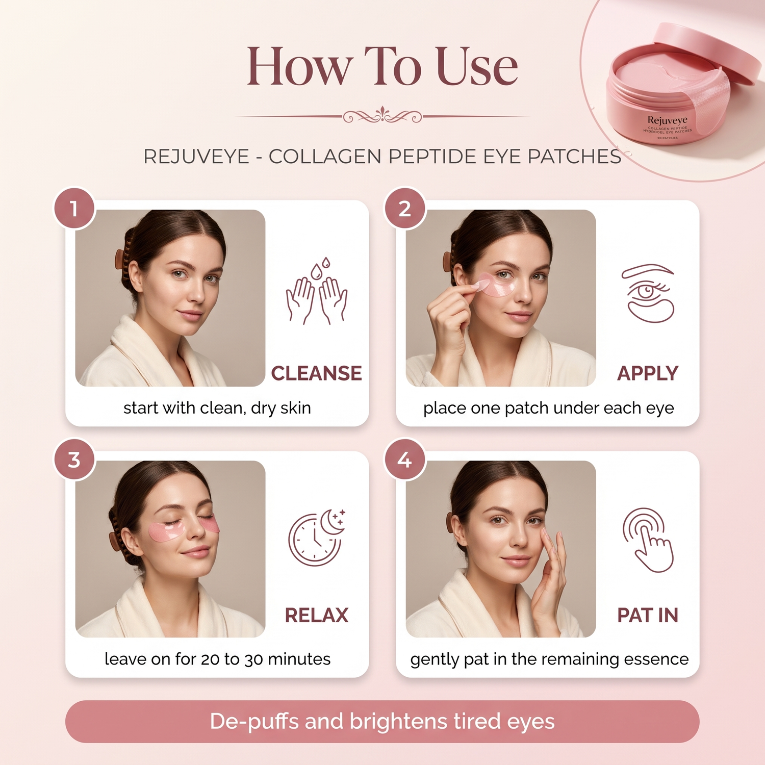 How to use Rejuveye eye patches