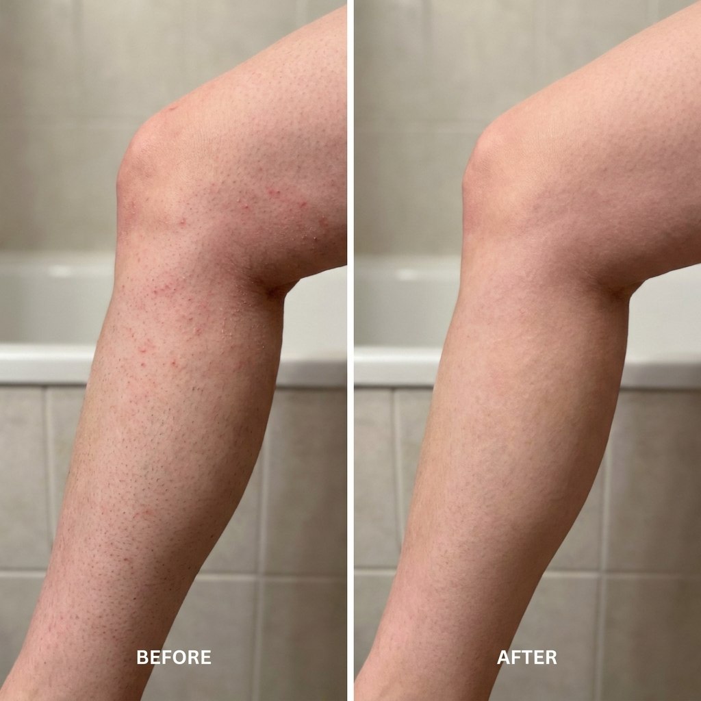 SilkBare before and after